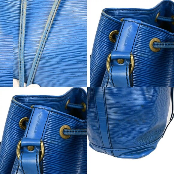 LOUIS VUITTON Noe GM Drawstring Shoulder Bag Epi Leather Blue - Picture 4 of 16